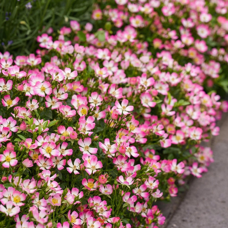 Green boutiQ - Tuin Roos - Rosa Cutie Pie - Roos - Winterhard - Roze - 3 Planten - Pot 12cm - Hoogte Hoogte 20-25cm