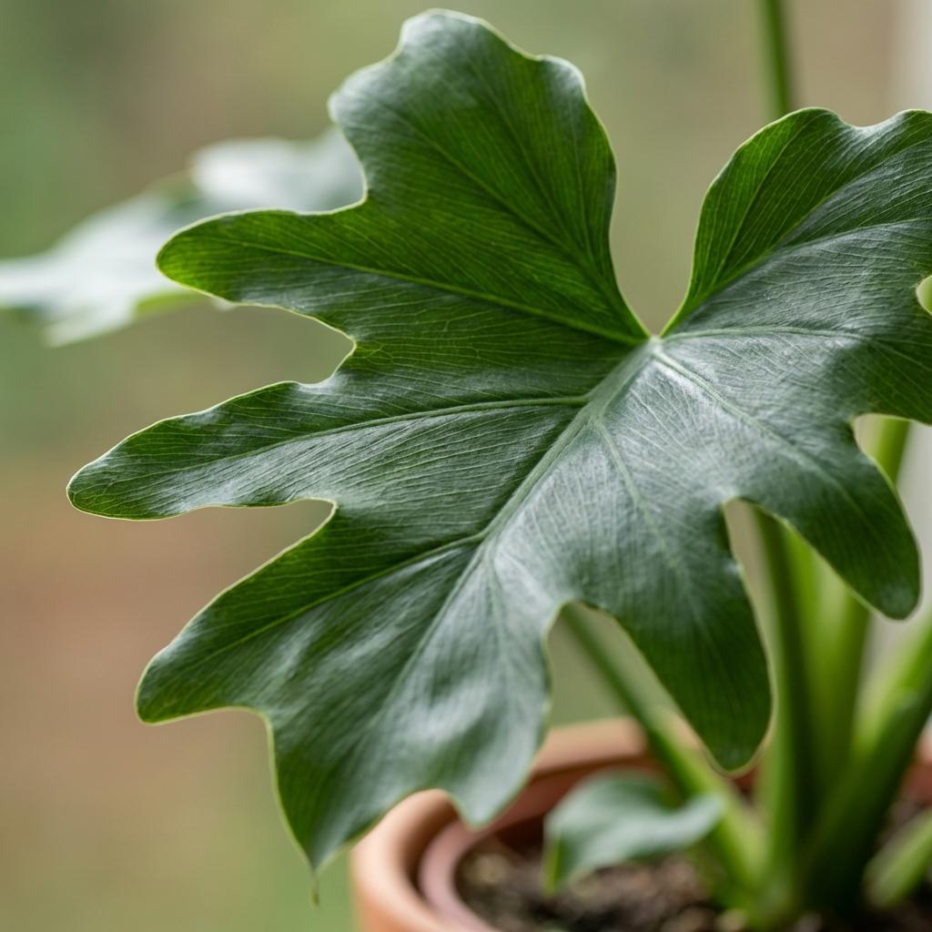 Green boutiQ - Plante d'intérieur - Philodendron - Philodendron Lickety Split - Vert - Entretien facile - 1 plante - Pot 19cm - Hauteur 70cm