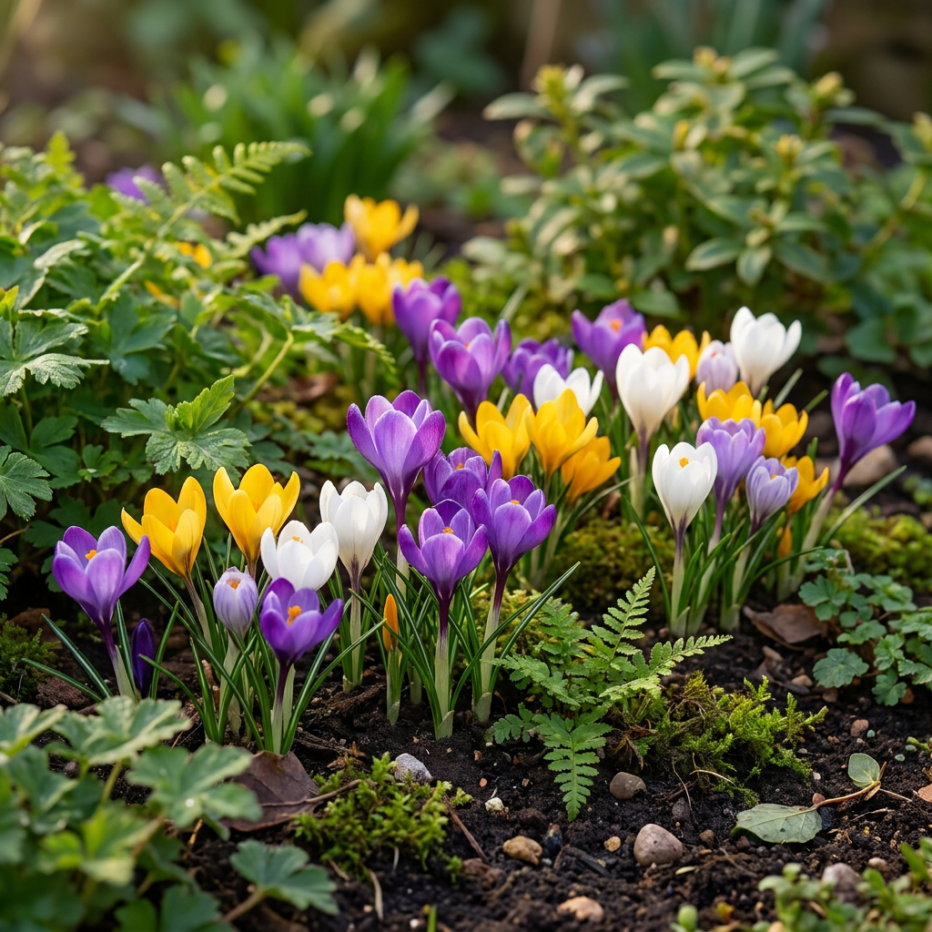 70x Crocus mix - Gemengde krokussen - Diversen - Verwilderingsbol - Bolmaat 7/8