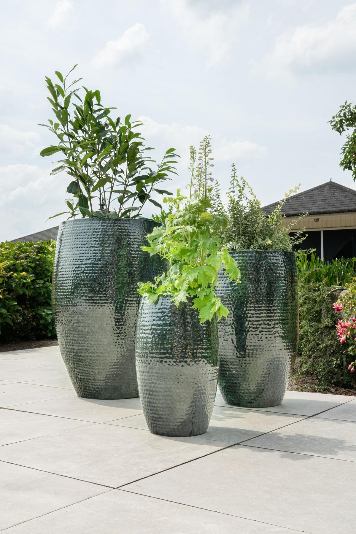 Lot de 3 pots - Thom Métal noir - Large