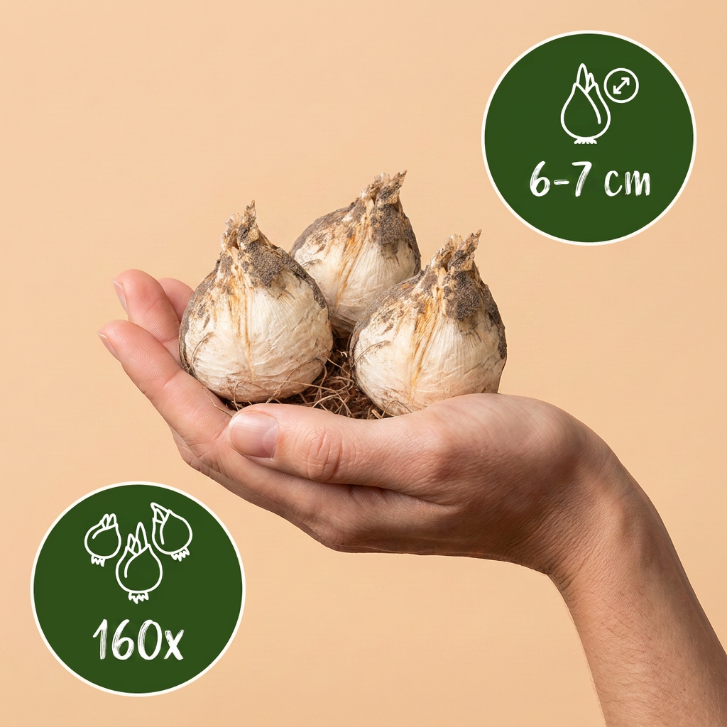 160x Allium Ping Pong - Sierui Ping Pong - Wit - Zomerbloeier - Bolmaat 6/7