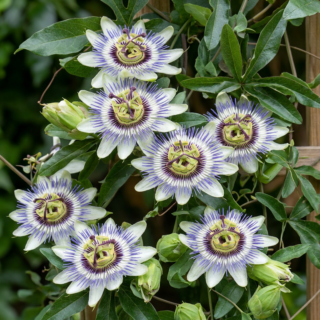 Passiflora caerulea - Blue passionflower - White - Purple - Climber - Ø9cm - ↕35cm