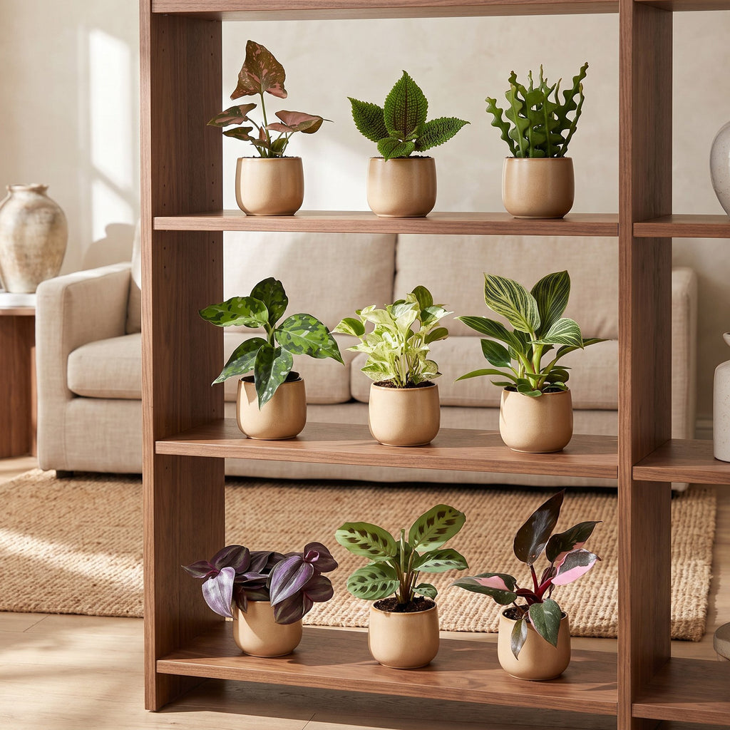 9x Baby Plants Surprise Box - Baby Plants Surprise Box - Various colours - Tropical - Ø6cm - ↕5-15cm