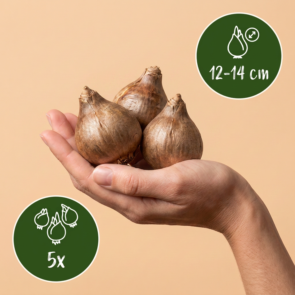 Green boutiQ - Bloembollen - Camassia Leichtlinii Mix - Kleur Paars en Wit - 5 stuks - Bolmaat 12/14 - XXL Pack - foto 3