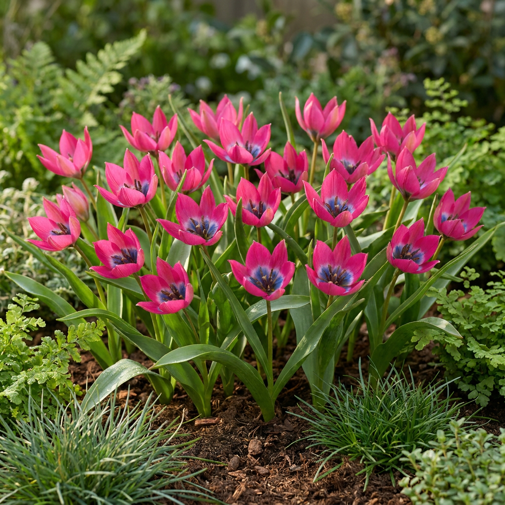 200x Tulipa Klein Schoon - Tulipa Little Beauty - Roze - Voorjaarsbloeier - Bolmaat 6/+