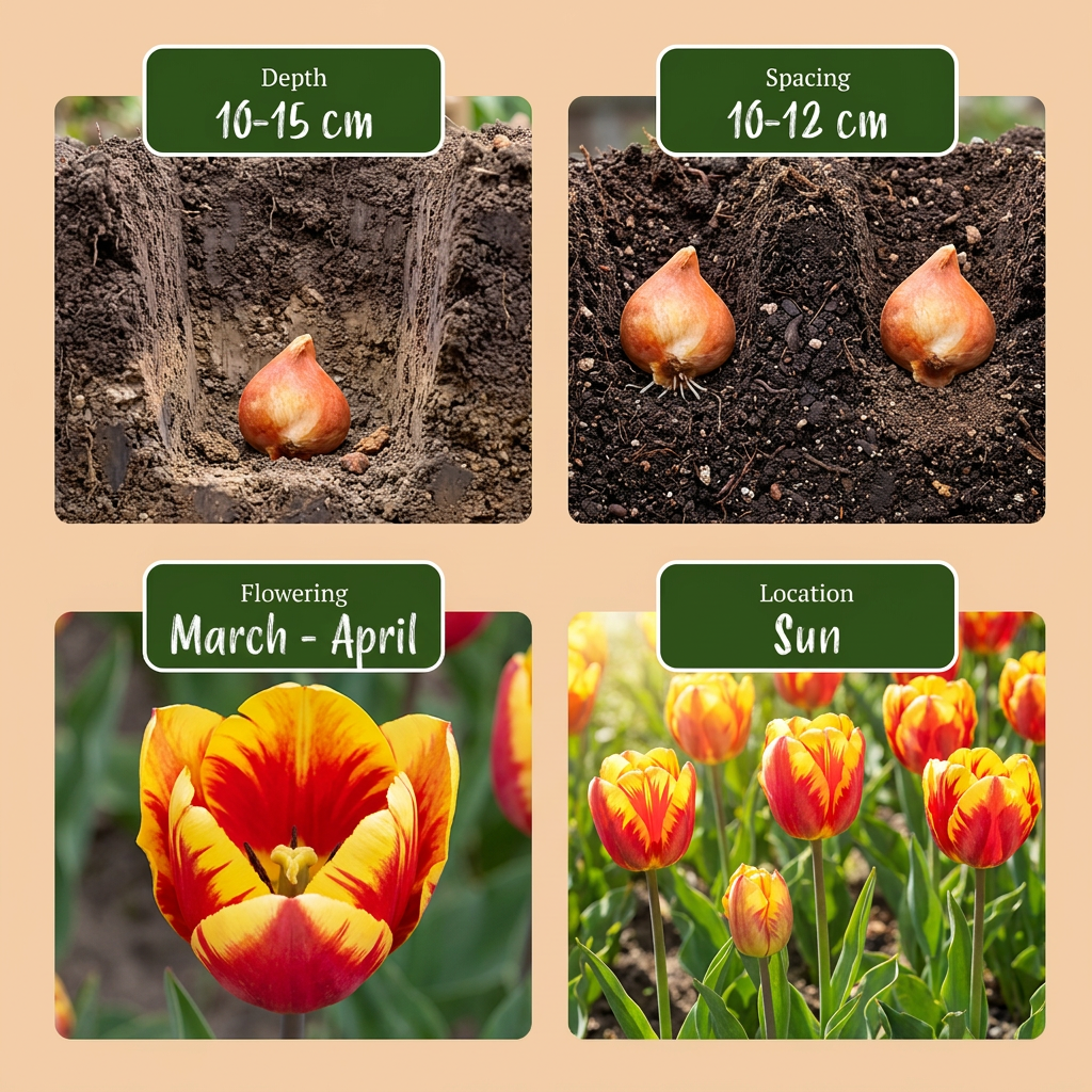 60x Tulipa Triumph Mix - Triomftulp mix - Diversen - Voorjaarsbloeier - Bolmaat 11/12