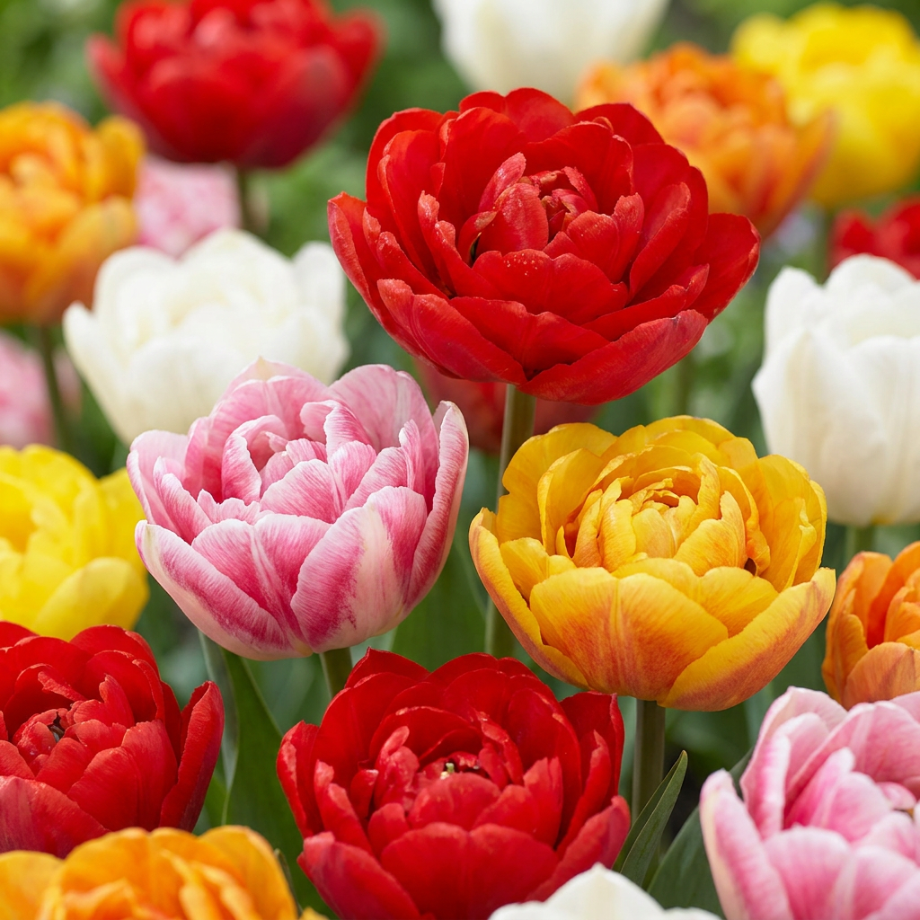 240x Tulipa Double mix - Gevulde tulp mix - Diversen - Voorjaarsbloeier - Bolmaat 11/13