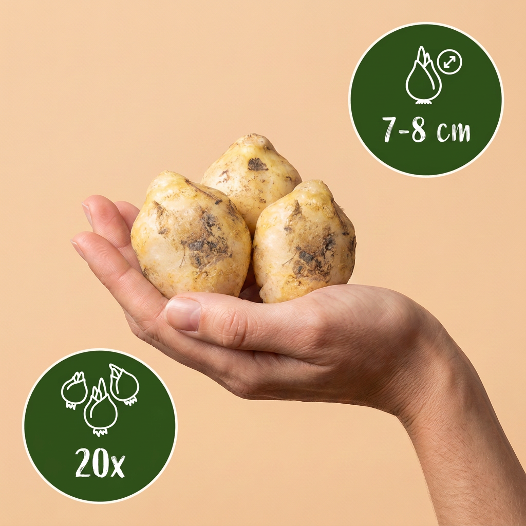 Green boutiQ - Bloembollen - Hyacinthoides non Scripta - Kleur Blauw - 20 stuks - Bolmaat 7/8 - XXL Pack - foto 3