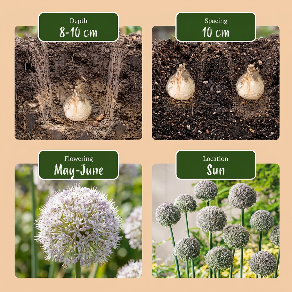 160x Allium Ping Pong - Sierui Ping Pong - Wit - Zomerbloeier - Bolmaat 6/7