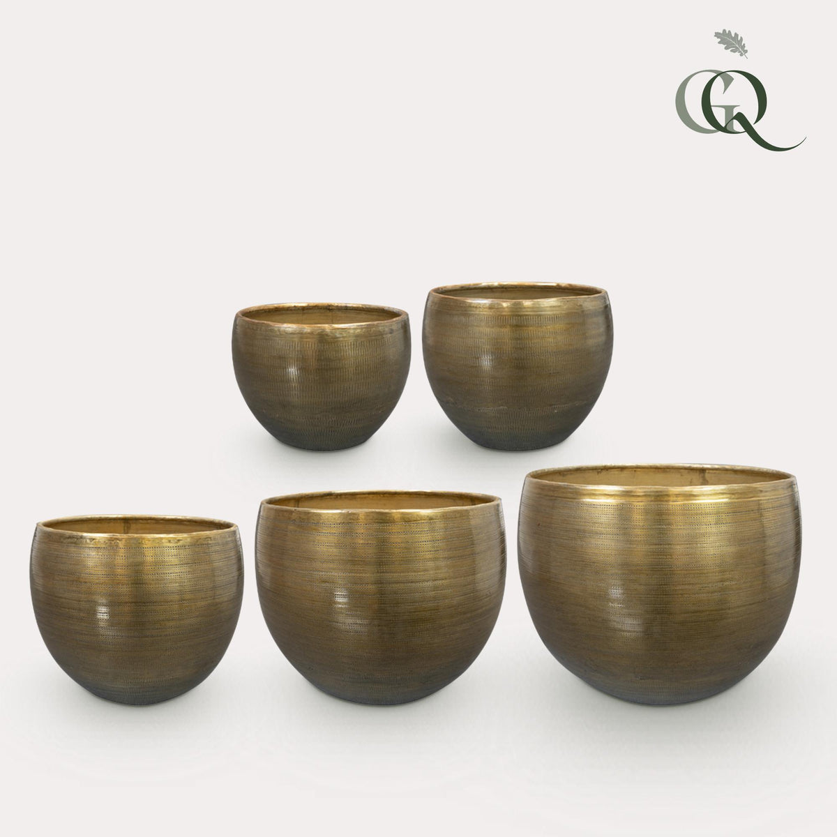 Set de 5 Rowen aluminium Coloré Or - Or