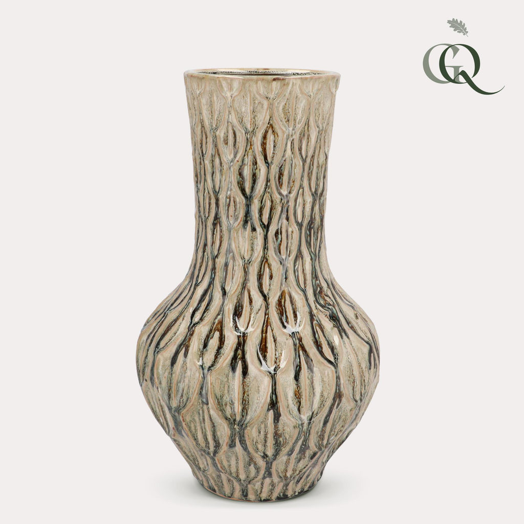 Vase en pierre M - H39 L23 - Boa Green