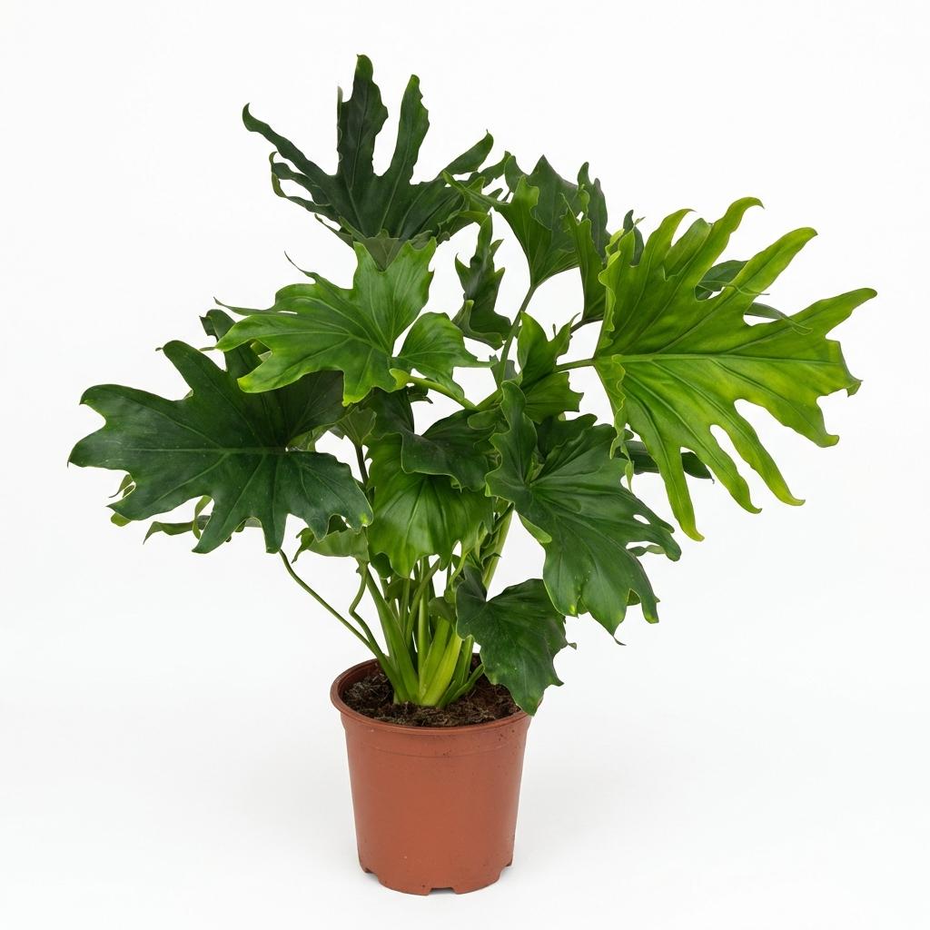 Green boutiQ - Plante d'intérieur - Philodendron - Philodendron Lickety Split - Vert - Entretien facile - 1 plante - Pot 19cm - Hauteur 70cm