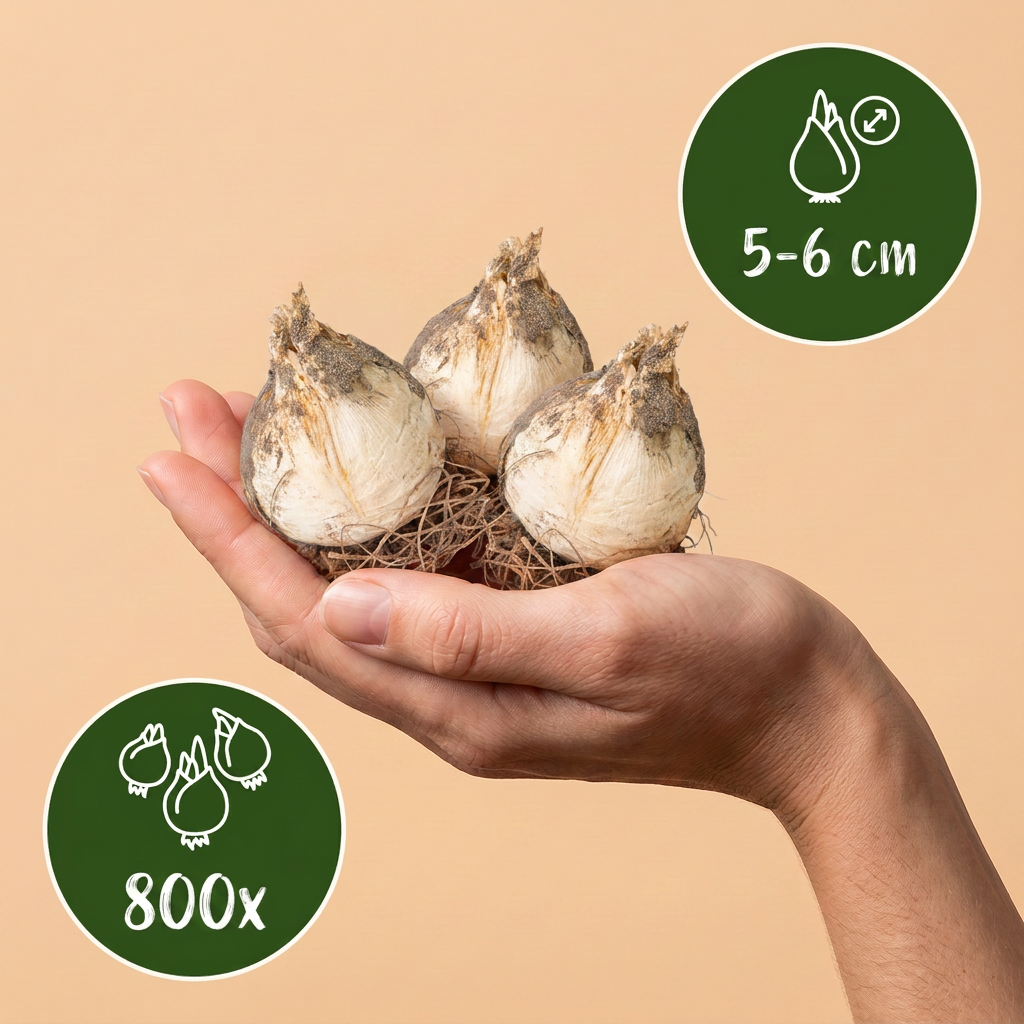 800x Allium Sphaerocephalon - Kogellook - Paars - Zomerbloeier - Bolmaat 5/6