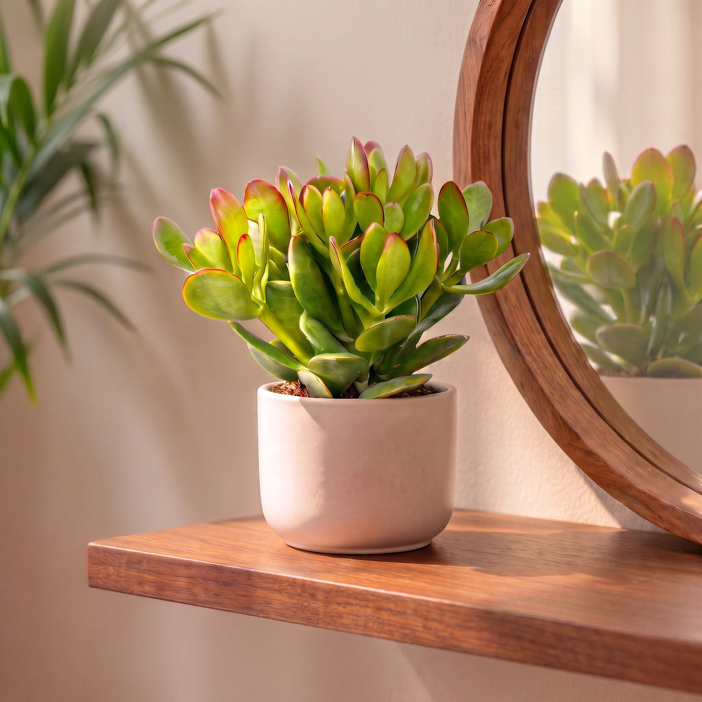 2x Crassula Ovata - Jade plant - Green - Succulent/cactus - Ø12cm - ↕16cm