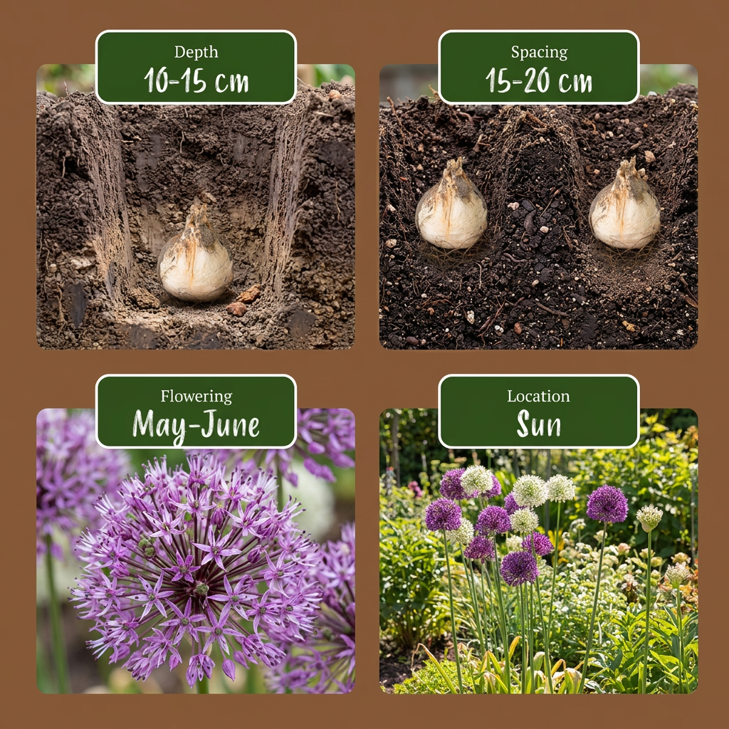 40x Allium Purple - White Mix - Sierui paars-wit mix - Paars en Wit - Zomerbloeier - Bolmaat 10/12