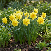 40x Narcissus Golden Ducat - Gevulde gele narcis - Geel - Voorjaarsbloeier - Bolmaat 12/14