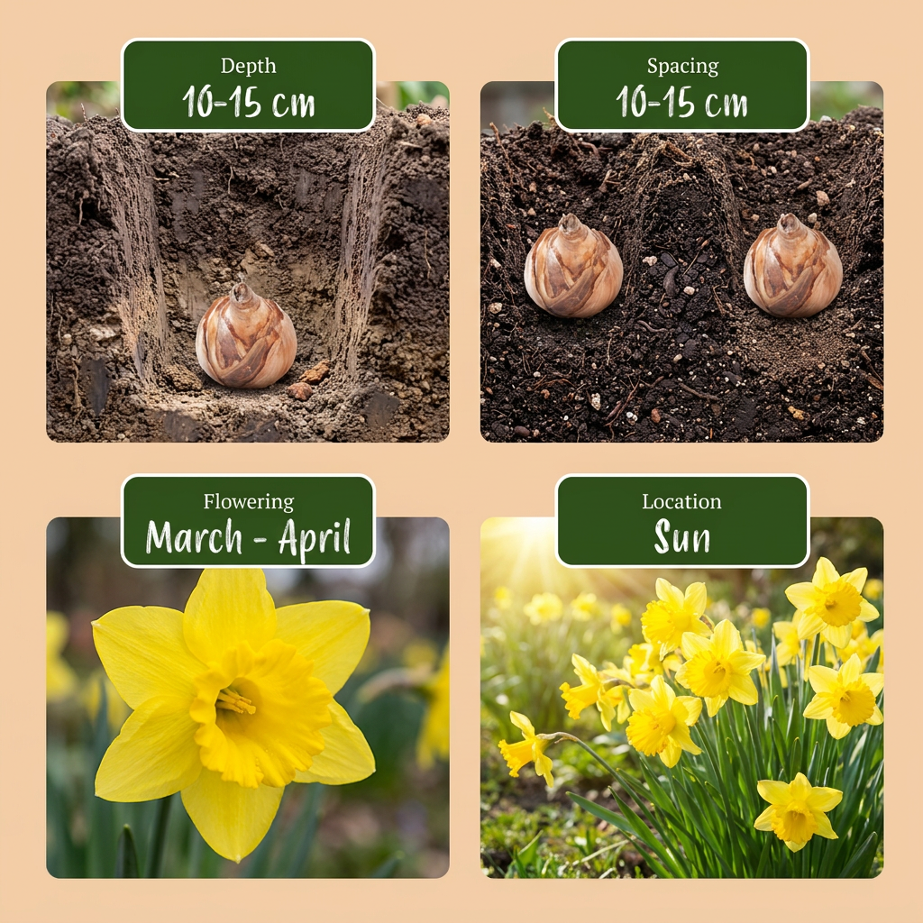 60x Narcissus Carlton - Gele narcis - Geel - Voorjaarsbloeier - Bolmaat 12/14