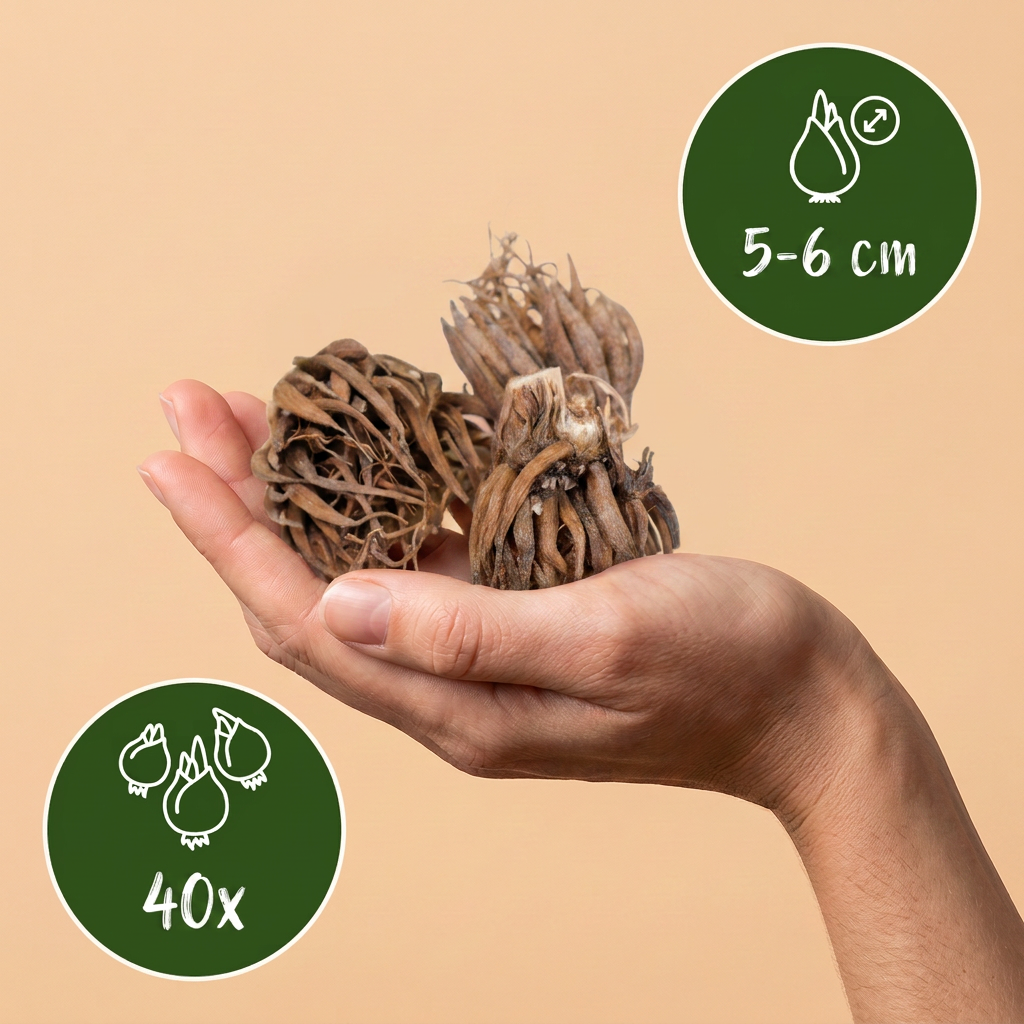 Green boutiQ - Bloembollen - Ranunculus Mix - Diversen Kleuren - 40 stuks - Bolmaat 5/6 - XXL Pack - foto 3