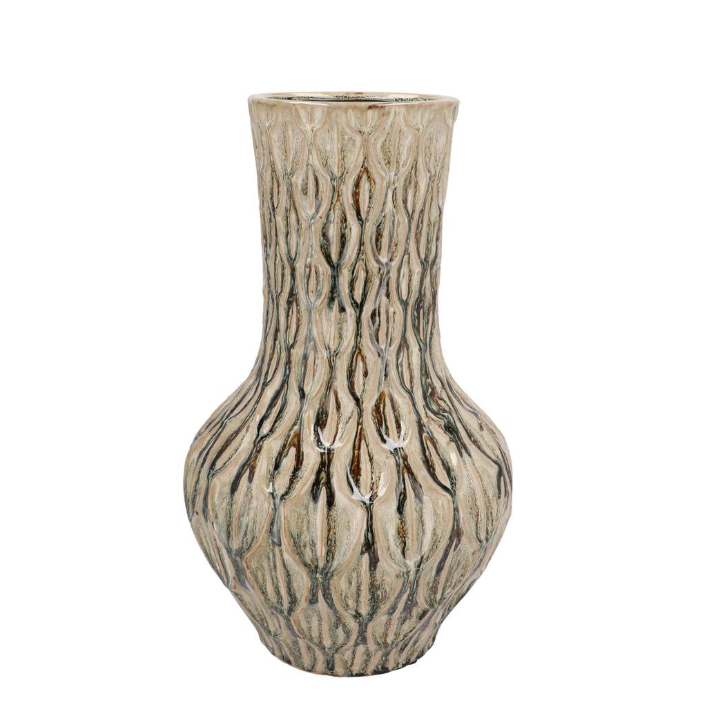 Vase en pierre M - H39 L23 - Boa Green