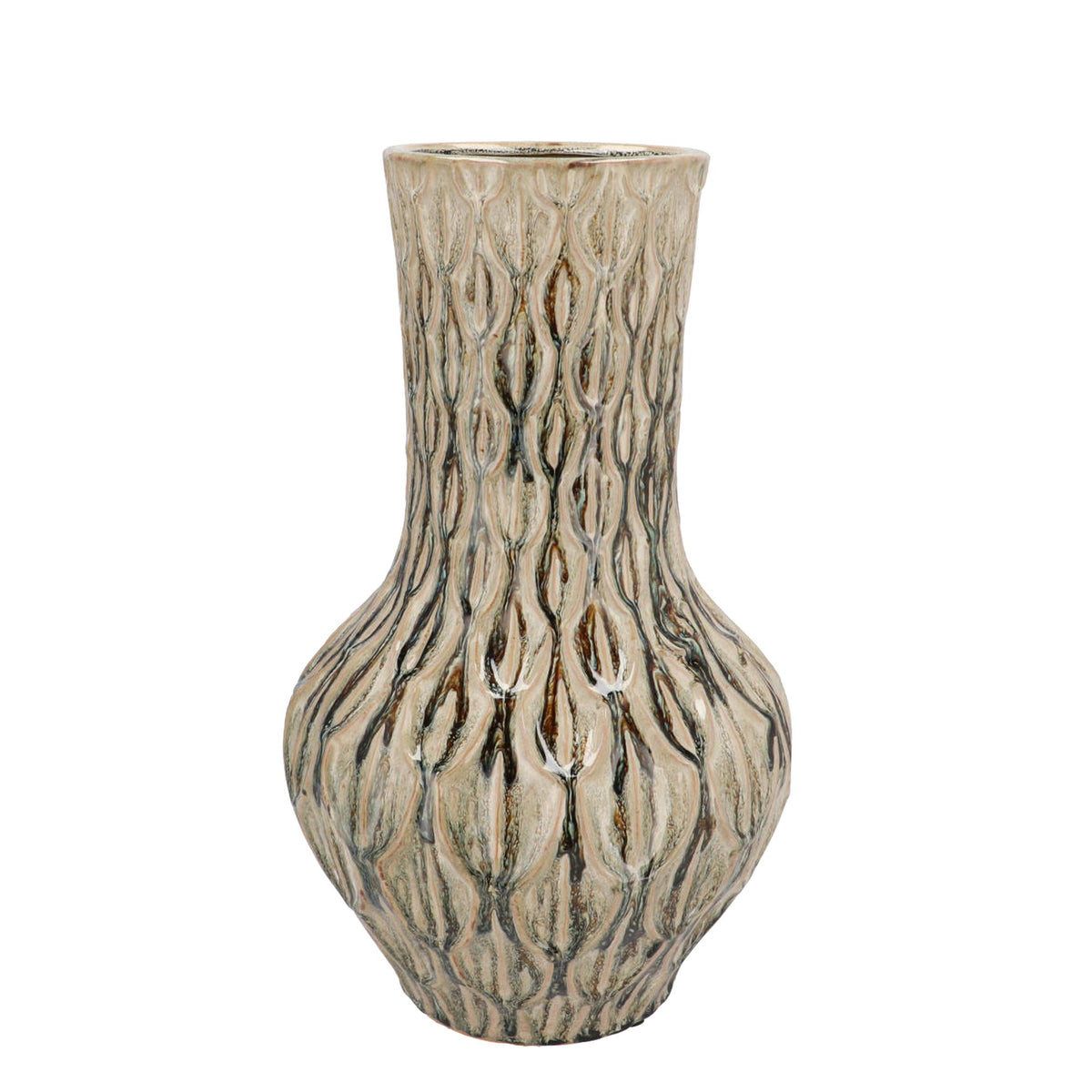 Vase en pierre M - H39 L23 - Boa Green