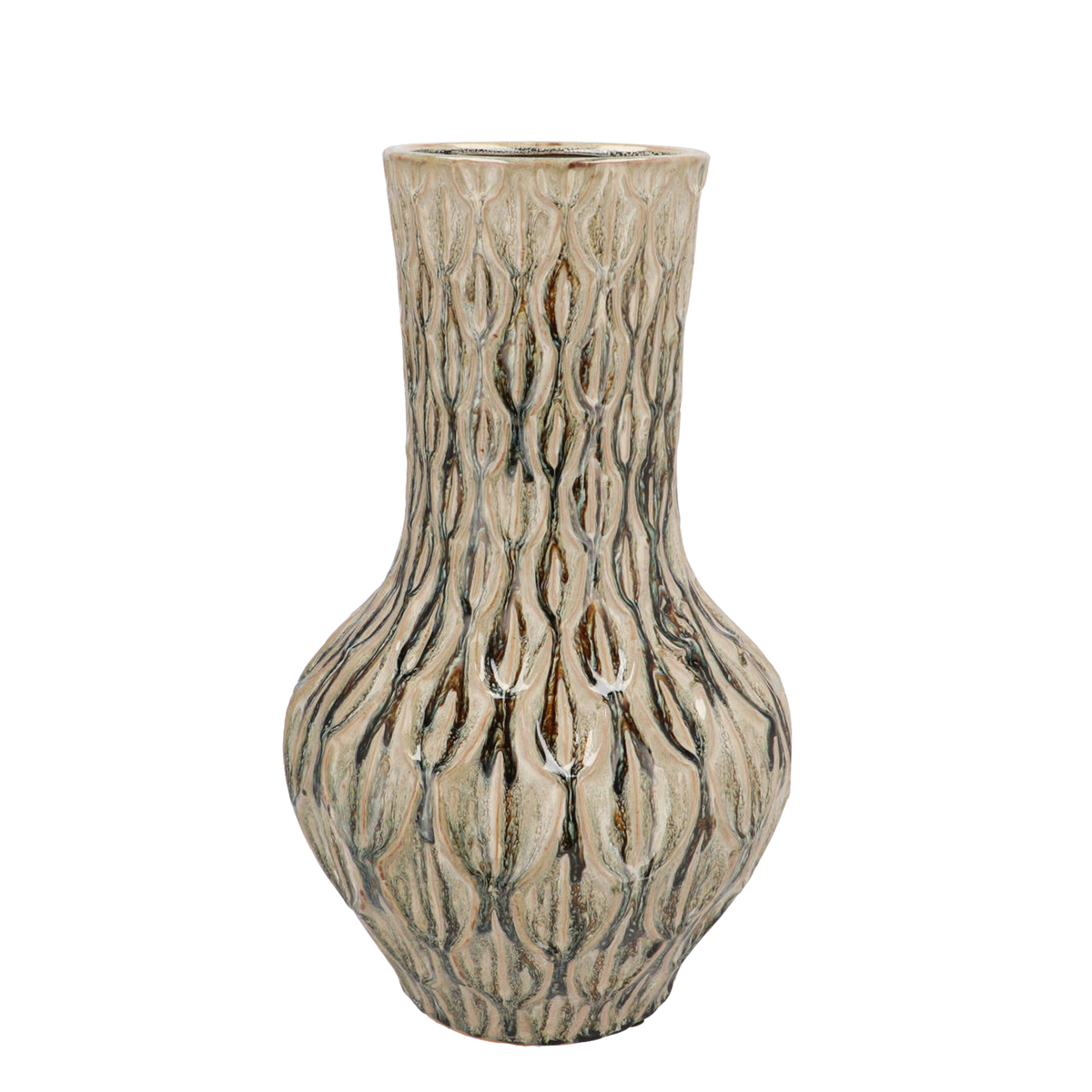 Vase en pierre M - H39 L23 - Boa Green