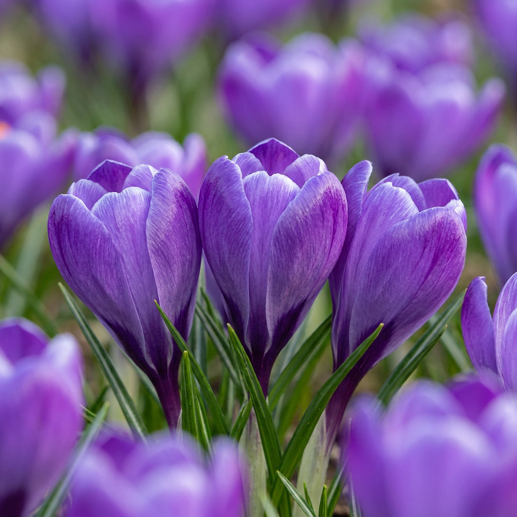 240x Crocus Blue - Blauwe krokus - Blauw - Verwilderingsbol - Bolmaat 7/8