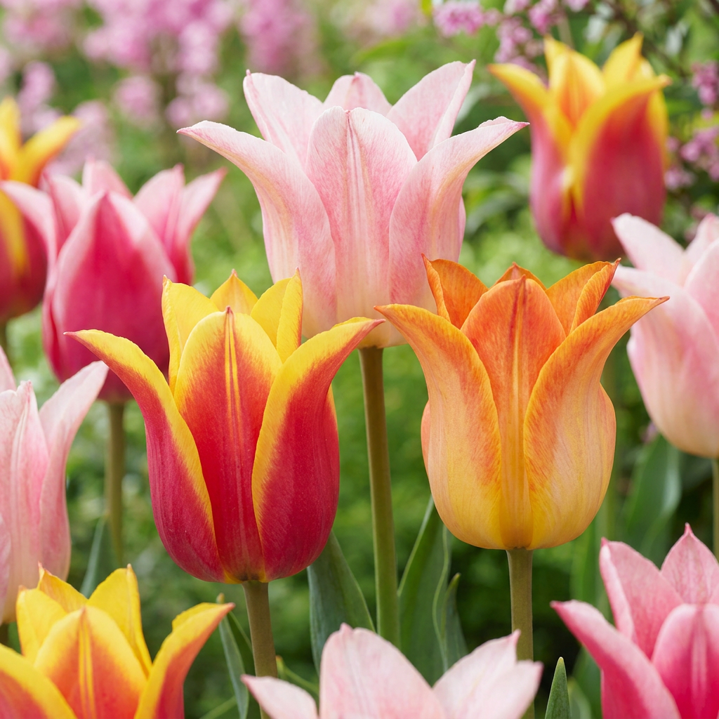 12x Tulipa Ballade mix - Lelievormige tulp Ballade mix - Diversen - Voorjaarsbloeier - Bolmaat 11/12