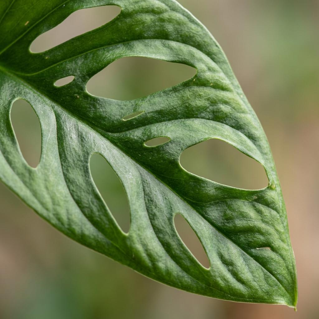 Green boutiQ - Plante d'intérieur - Monkey Mask - Monstera Adansonii sur tuteur - Vert - Entretien facile - 1 plante - Pot 19cm - Hauteur 90cm