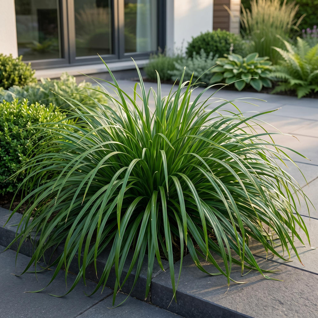 Green boutiQ - Gräser - Carex oshimensis Evergreen - Japanische Segge - Immergrün - Grün - 6 Pflanzen - Topf 11cm - Höhe 15-25cm