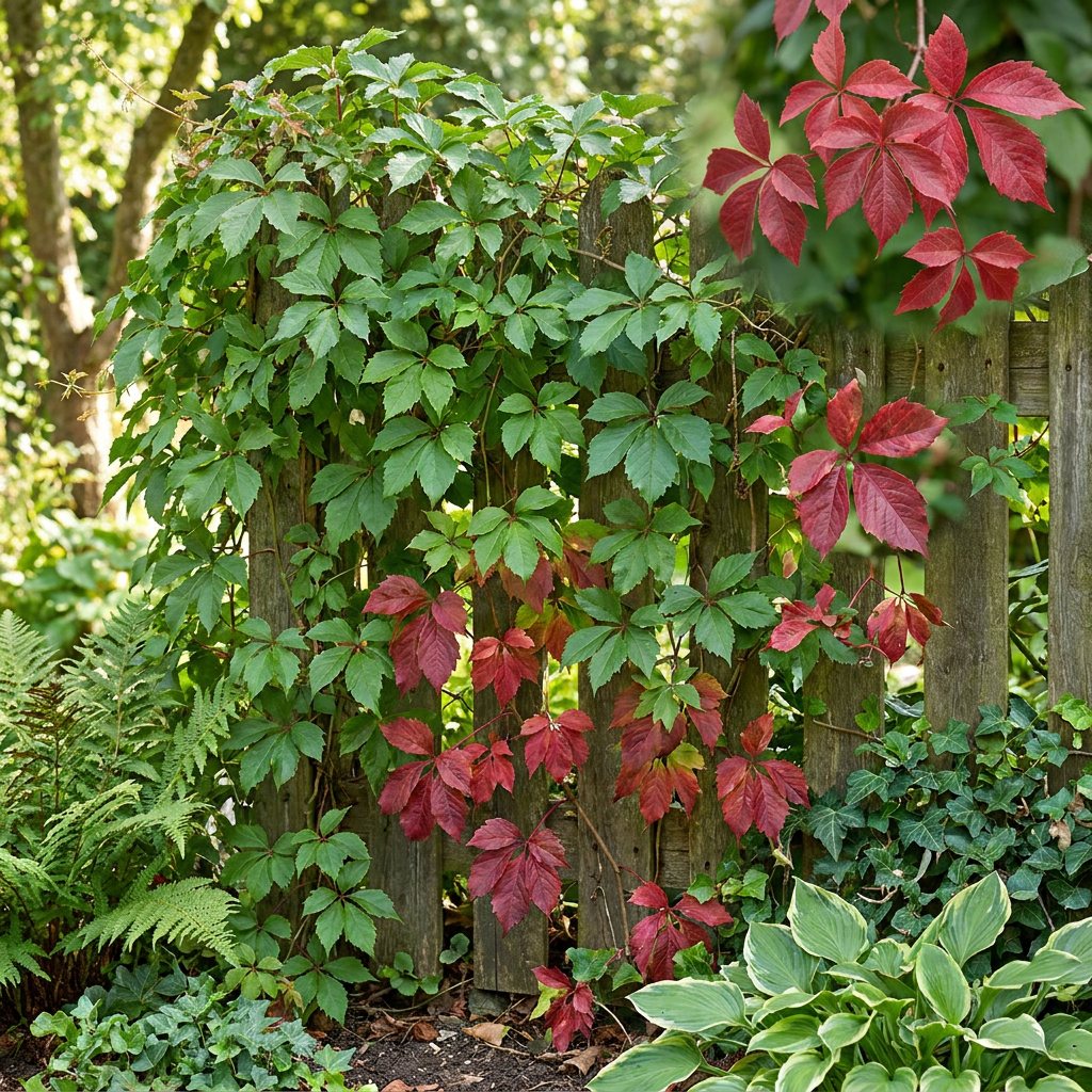 4x Parthenocissus quin. 'Engelmannii' - Engelmann ivy - Yellow - Green - Climber - Ø9cm - ↕35cm