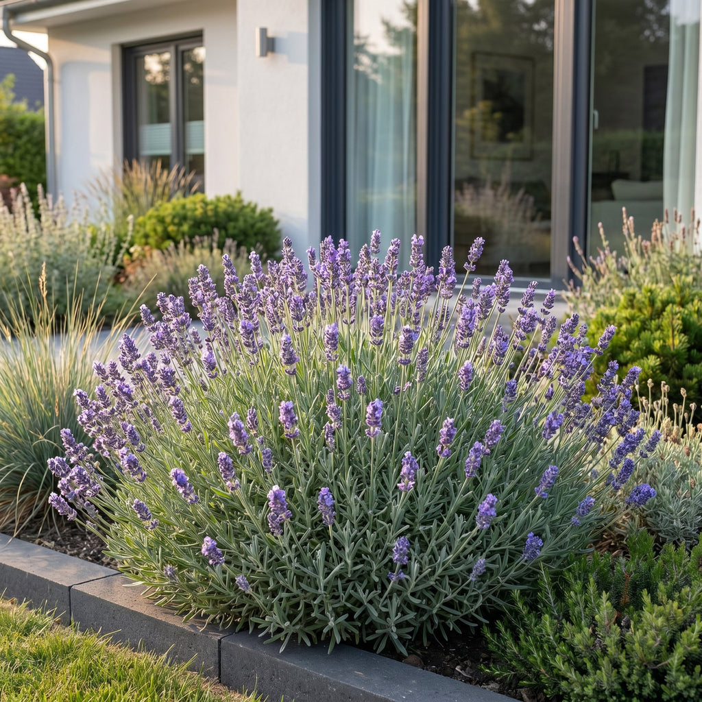 Green boutiQ - Plante vivace - Lavandula ang. Dwarf Blue - Lavande - Parfumée - Violet - 12 Plantes - Pot 11cm - Hauteur 15-25cm