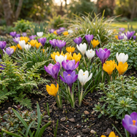 50x Crocus Species mix - Krokus soortenmix - Diversen - Verwilderingsbol - Bolmaat 5/6