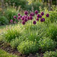 200x Allium Sphaerocephalon - Kogellook - Paars - Zomerbloeier - Bolmaat 5/6
