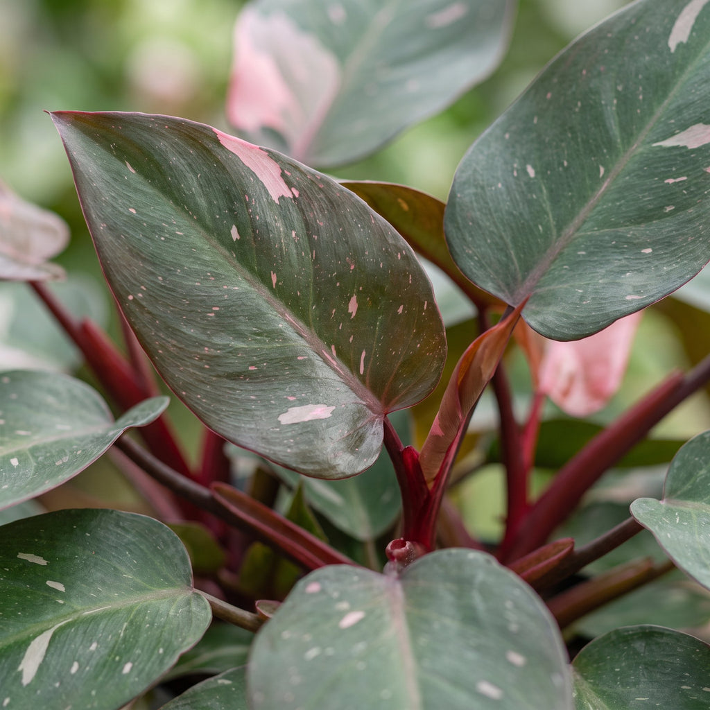 Philodendron Pink Princess - Pink Princess Philodendron - Green - Pink - Tropical - Ø6cm - ↕12cm