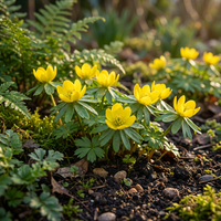 100x Eranthis Cilicica - Cilicisch winterakoniet - Geel - Voorjaarsbloeier - Bolmaat 4/5