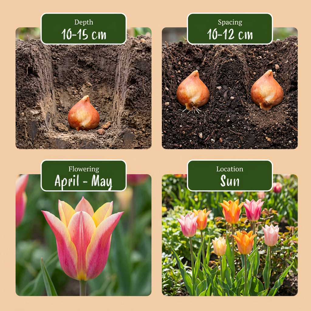 24x Tulipa Ballade mix - Lelievormige tulp Ballade mix - Diversen - Voorjaarsbloeier - Bolmaat 11/12
