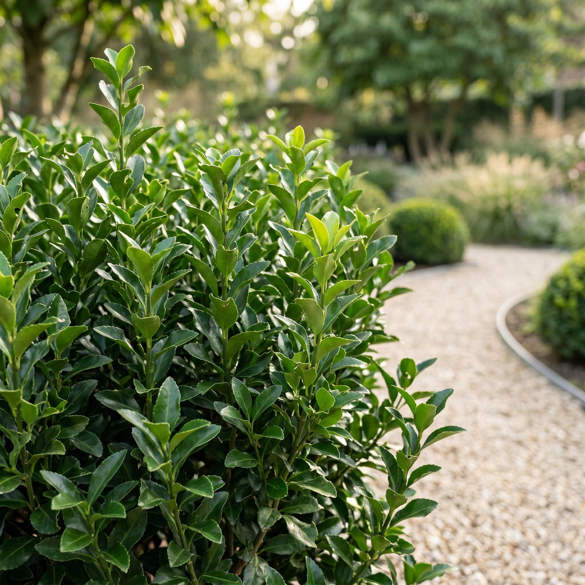 Green boutiQ - 24x Euonymus japonica Green Spire - Japanischer Spindelstrauch - Heckenpflanzen - Immergrün - Grün - Topf 9cm - Höhe 20-25cm