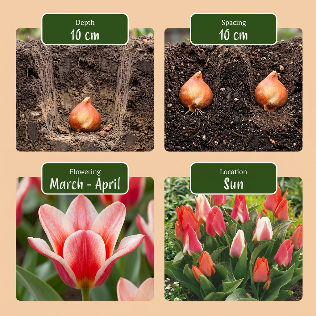 120x Tulipa Greigii mix - Greigii-tulp mix - Diversen - Voorjaarsbloeier - Bolmaat 11/12
