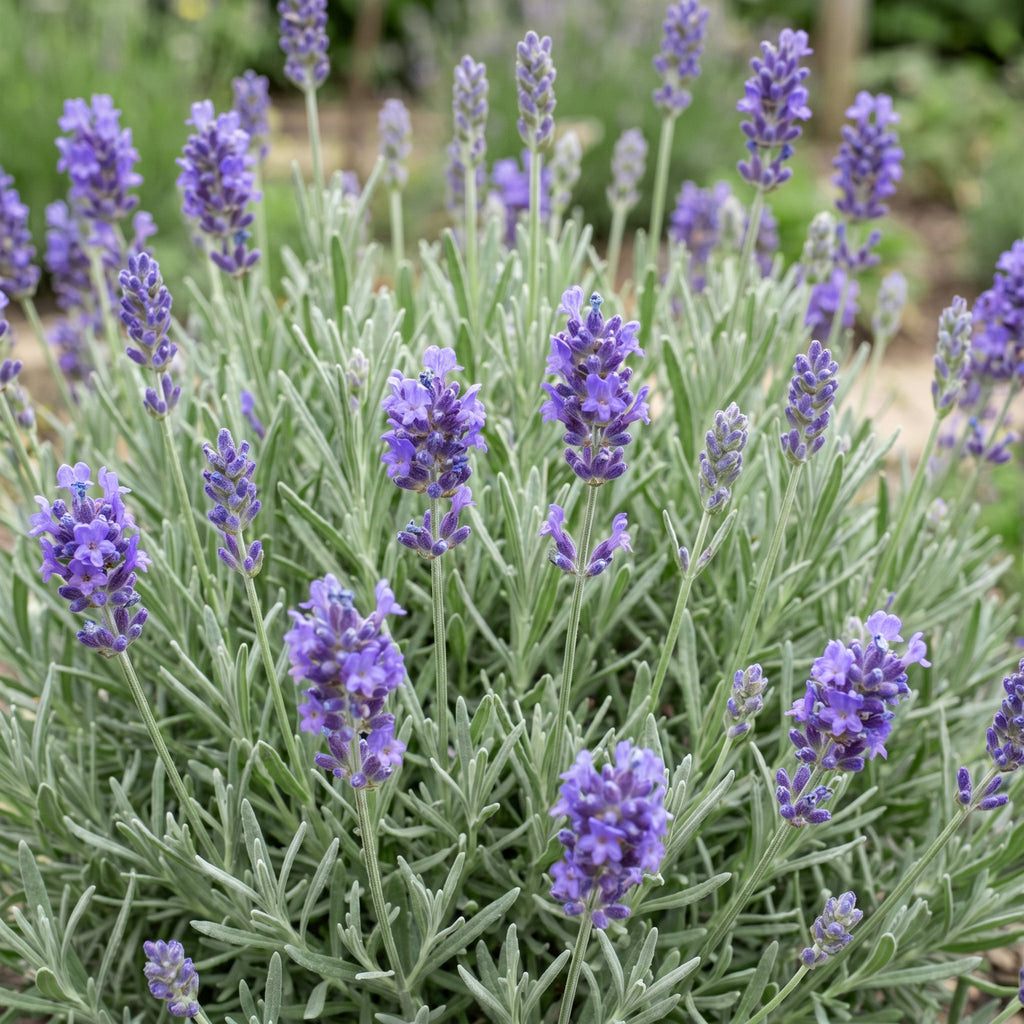 Green boutiQ - Plante vivace - Lavandula ang. Dwarf Blue - Lavande - Parfumée - Violet - 12 Plantes - Pot 11cm - Hauteur 15-25cm