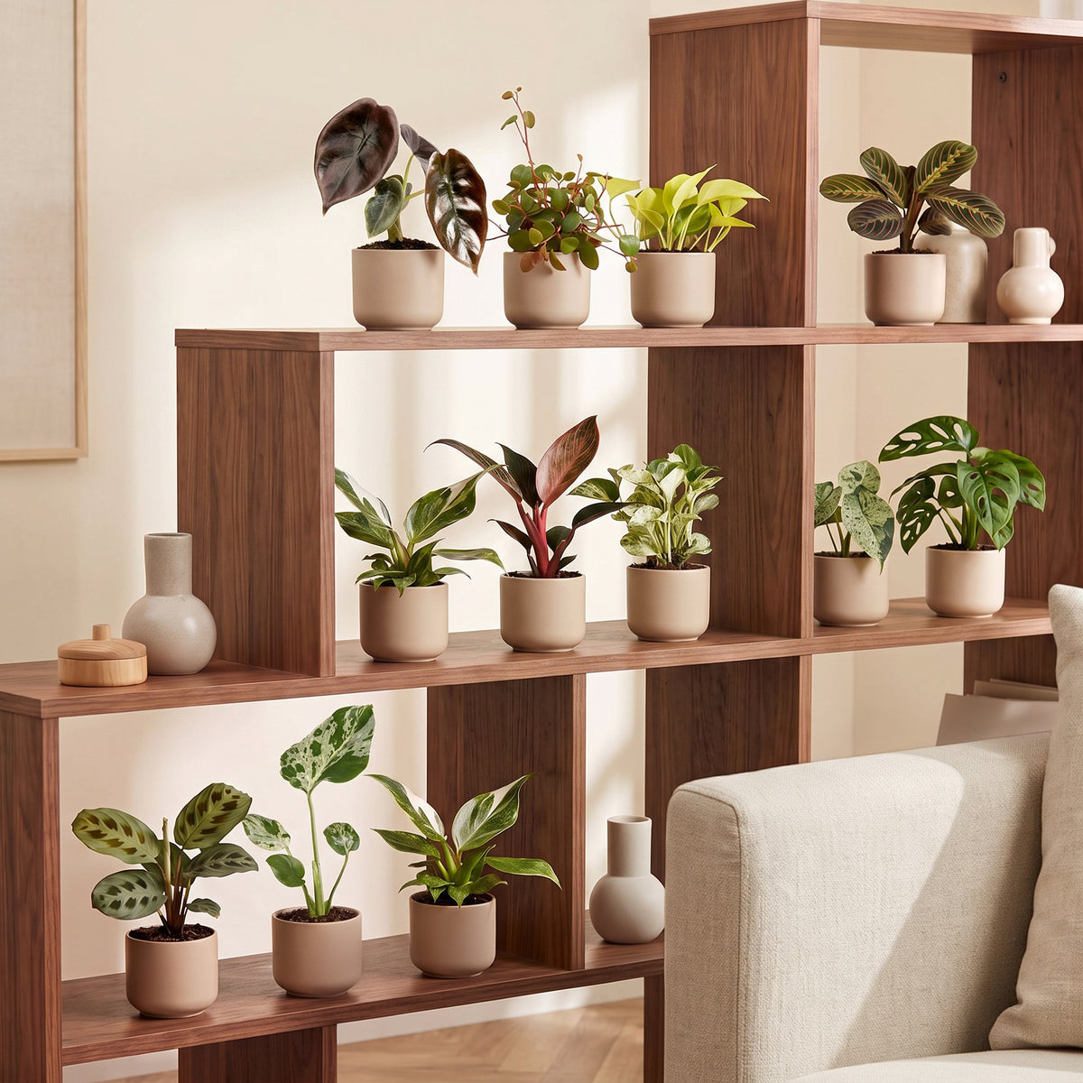 12x Baby Plants Surprise Box - Baby Plants Surprise Box - Various colours - Tropical - Ø6cm - ↕5-15cm