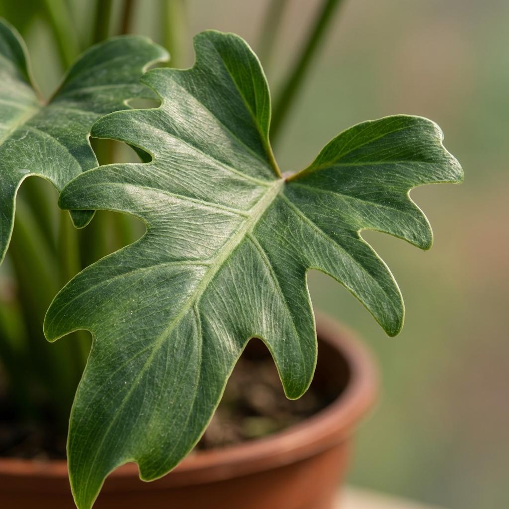 Green boutiQ - Plante d'intérieur - Philodendron - Philodendron Xanadu - Vert - Entretien facile - 1 plante - Pot 19 cm - Hauteur 60 cm