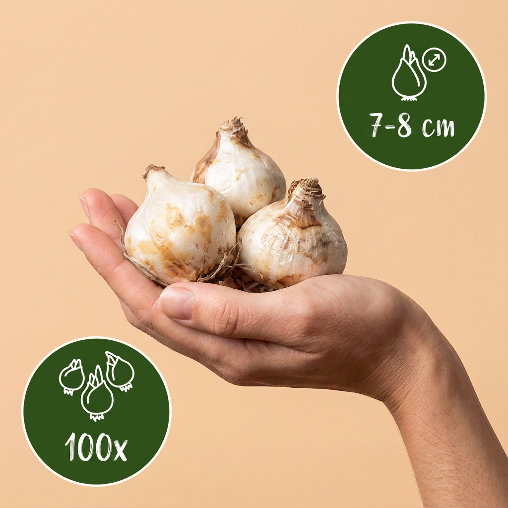 100x Muscari Magic mix - Druifhyacint - Diversen - Verwilderingsbol - Bolmaat 7/8