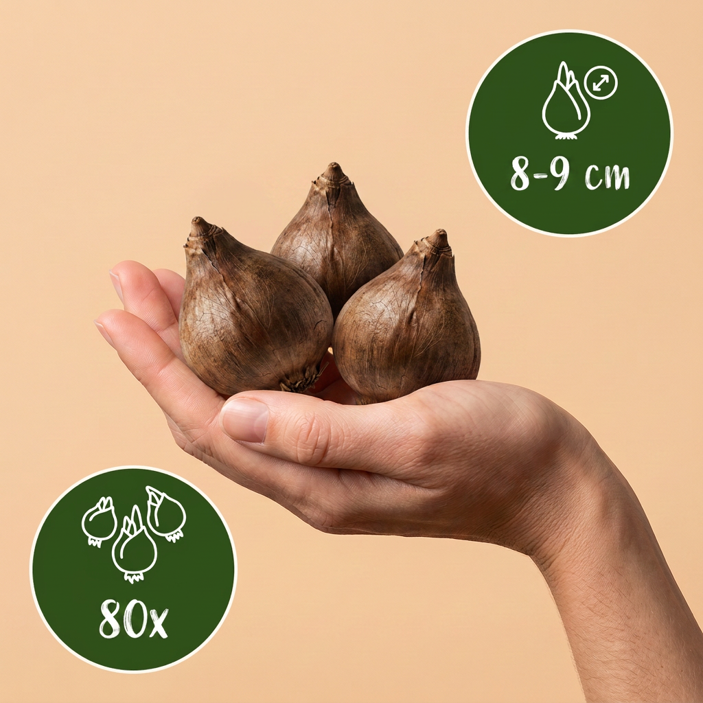 80x Leucojum Aestivum - Zomerschneeklokje - Wit - Voorjaarsbloeier - Bolmaat 8/9