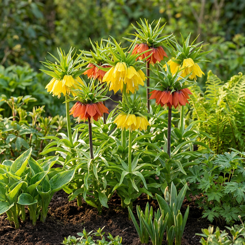 12x Fritillaria Imperialis Mix - Kaiserkronen-Mischung - Verschiedene - Frühlingsblüher - Zwiebelgröße 18/20