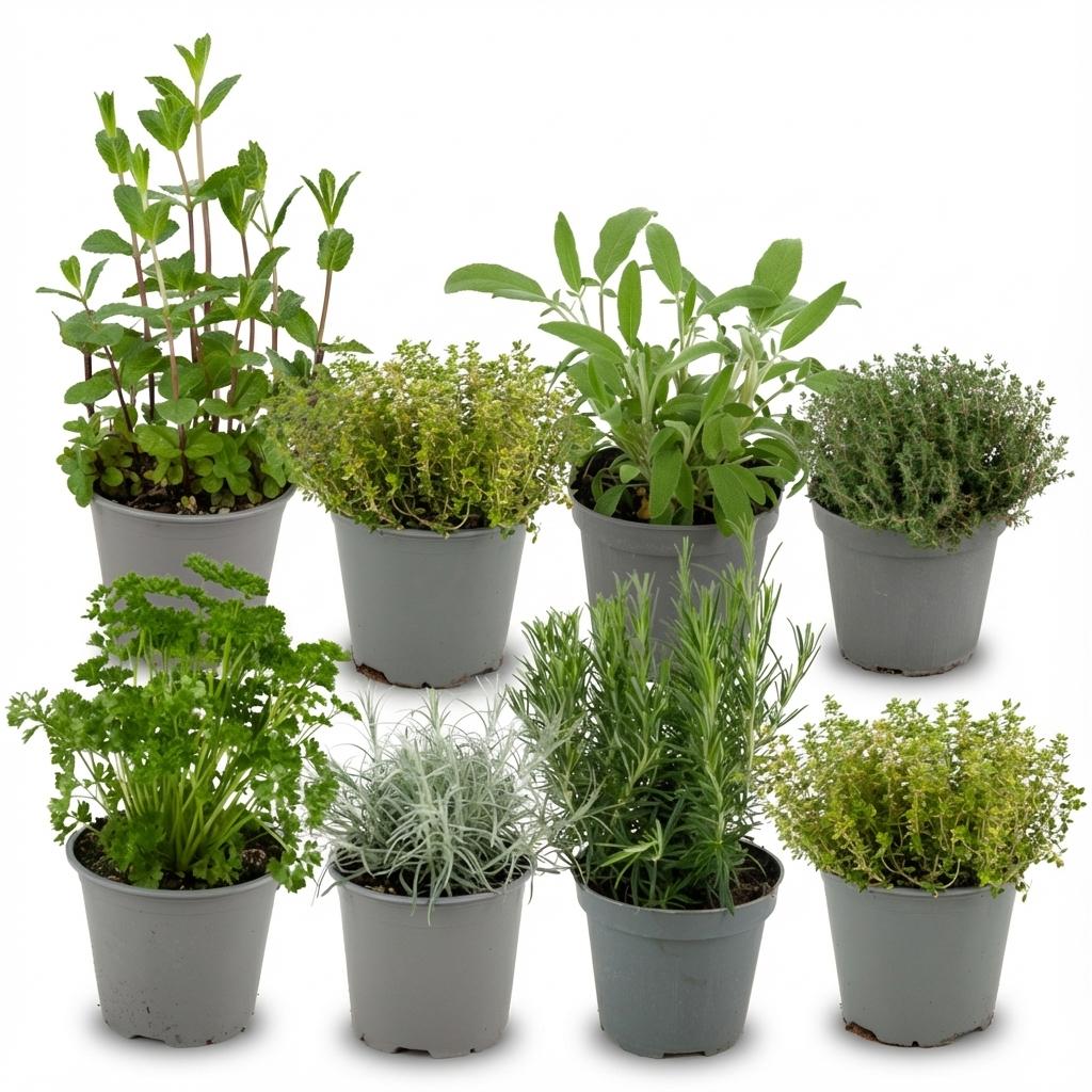 Mélange d'herbes italiennes - 8 pièces - Ø 12 cm - Hauteur : 12-15 cm