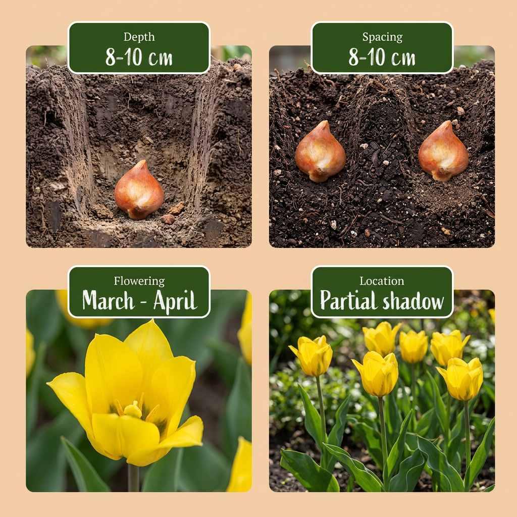 40x Tulipa Sylvestris - Bosdravik - Geel - Verwilderingsbol - Bolmaat 5/6