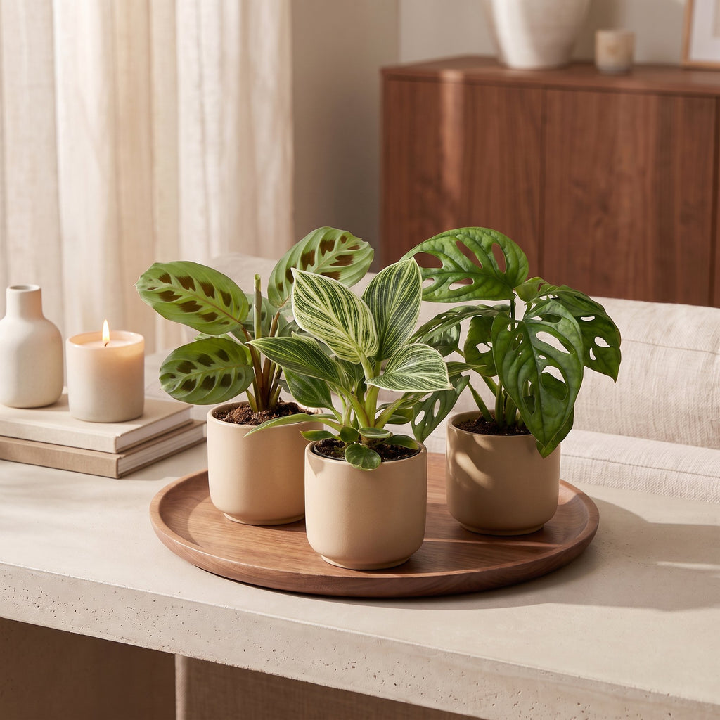 3x Baby Plants Surprise Box - Baby Plants Surprise Box - Various colours - Tropical - Ø6cm - ↕5-15cm