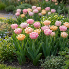 96x Tulipa Peaches & Kisses - Tulp Rozen & Kussen - Diversen - Voorjaarsbloeier - Bolmaat 11/12