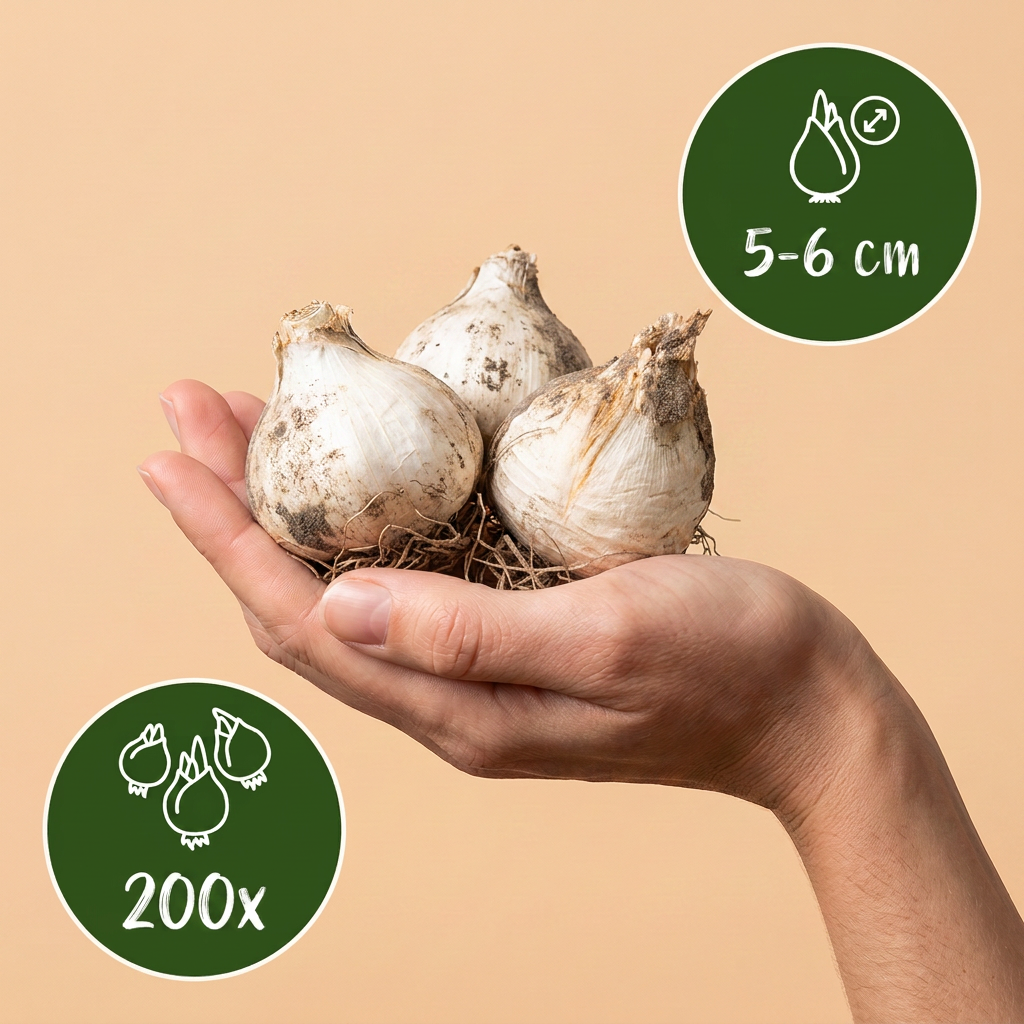 200x Allium Sphaerocephalon - Kogellook - Paars - Zomerbloeier - Bolmaat 5/6