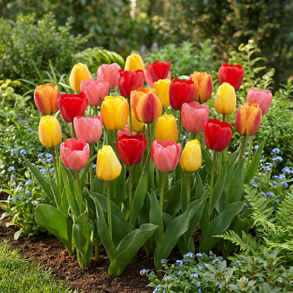 320x Tulipa Darwin Hybride mix - Darwin-tulp mix - Diversen - Voorjaarsbloeier - Bolmaat 10/12